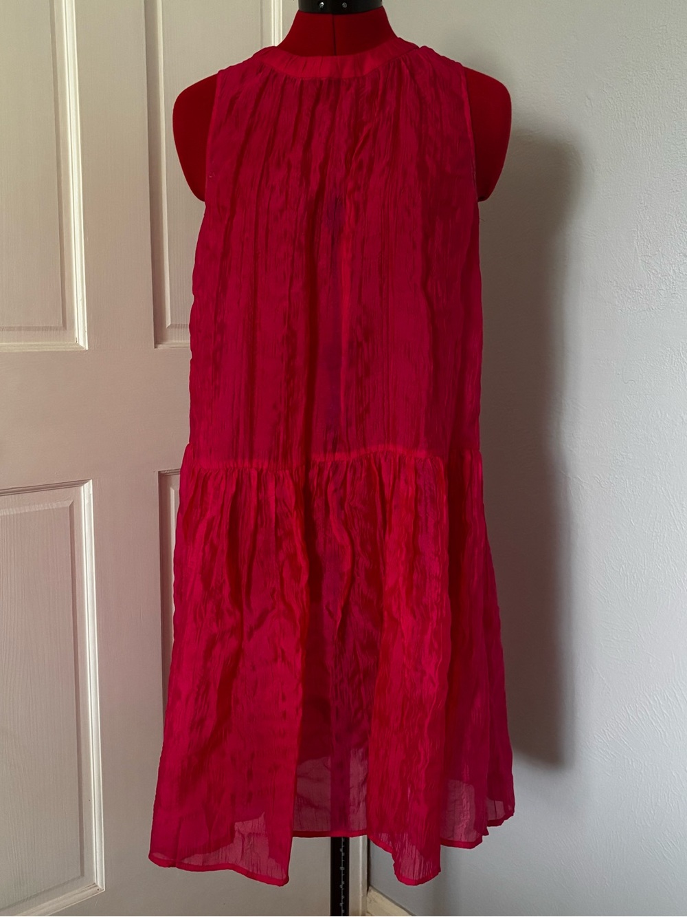 DKNY Hot Pink Sleeveless Pink Coverup